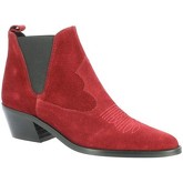 Bottines Exit Boots cuir velours bdeaux