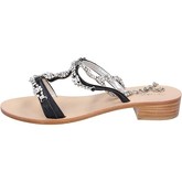 Sandales Capri sandales noir cuir AK618