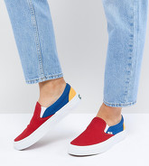 Vans - Baskets à enfiler color block dans des couleurs primaires - Multi