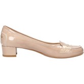 Chaussures Calpierre mocassins beige cuir verni AG740