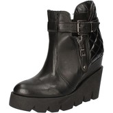 Bottines Cruz bottines noir cuir AD503