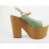 Sandales D'ambra sandales beige cuir vert AG558