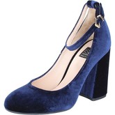 Chaussures escarpins Islo escarpins bleu velours BZ234