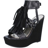 Sandales Islo sandales noir cuir BZ519