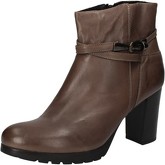 Bottines Keys bottines gris cuir AD427