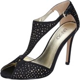 Sandales Liu Jo sandales noir satin strass BZ122