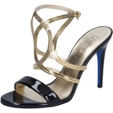 Sandales Loriblu LORIbleu sandales noir cuir verni or BZ20