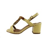 Sandales Michel Batic sandales beige cuir verni AG21