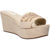 Sandales Olga Rubini sandales beige daim strass AF797