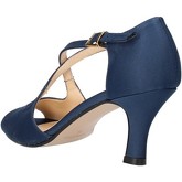 Sandales Olga Rubini sandales bleu satin AF176