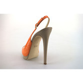 Sandales Paul Betty sandales orange cuir verni AG359